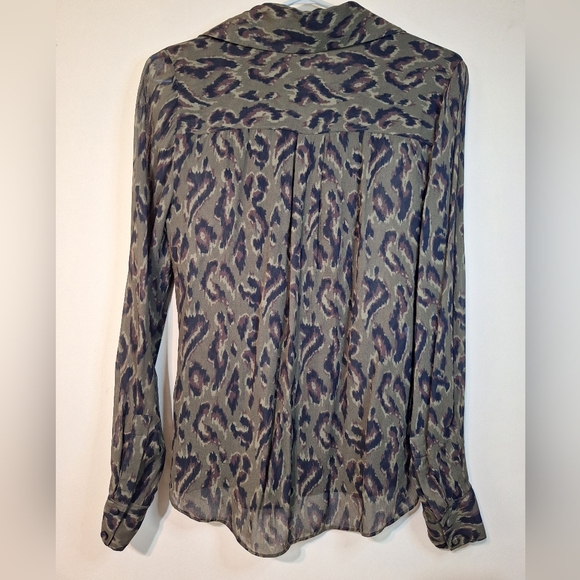 Derek Lam 10 Crosby size 2 Irene Button-Down Blouse with Neck Tie - Picture 9 of 9